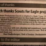 Eagle Project Thanks